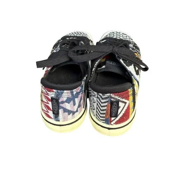 Keen Elsa IV Multi Aztec Patchwork Lace Up Sneakers Womens Canvas Shoes Size 8 - Picture 3 of 8